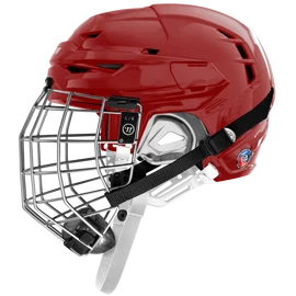 Casco da hockey Warrior Covert CF 100 Combo Red Senior