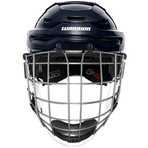 Casco da hockey Warrior Covert CF 80 Combo Navy Senior