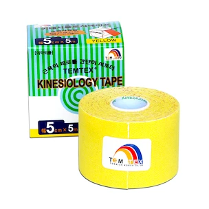 Cerotto taping TEMTEX  Kinesio Tape Classic 5 cm × 5 m Nero