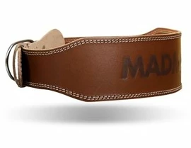 Cintura fitness MadMax Opasek celokožený full leather MFB246 hnědý