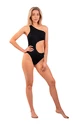 Costumo da bagno Nebbia  One Shoulder Asymmetrical Monokini 459 Black