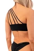 Costumo da bagno Nebbia  One Shoulder Bandeau Bikini Top 448 Black