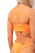 Costumo da bagno Nebbia  One Shoulder Bandeau Bikini Top 449 Orange Neon