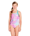 Costumo da bagno per ragazze Speedo  Orbit Groove Allover Thinstrap Crossback