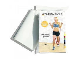 Elastico fitness Thera-Band Posilovací guma 2 m, stříbrná, super silná