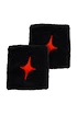 Fascia tergisudore Starvie  Black Wristband Red Star 2 Pack