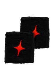 Fascia tergisudore Starvie Black Wristband Red Star 2 Pack