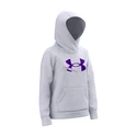 Felpa da bambina Under Armour  Rival Fleece Logo Hoodie-GRY