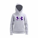 Felpa da bambina Under Armour  Rival Fleece Logo Hoodie-GRY