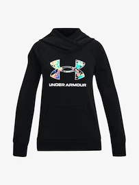 Felpa da bambina Under Armour Rival Logo Hoodie-BLK