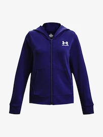 Felpa da bambina Under Armour Rival Terry FZ Hoodie-BLU