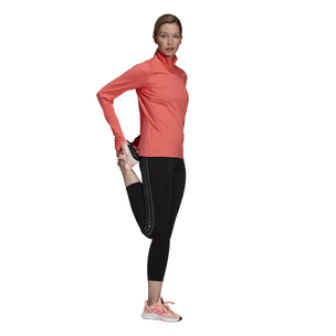 Felpa da donna adidas  Run Fast 1/2 Zip Semi Turbo S