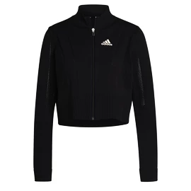 Felpa da donna adidas Tennis Primeknit Jacket Primeblue Aeroready Black