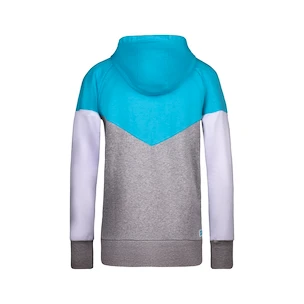 Felpa da donna BIDI BADU  Flavia Lifestyle Hoody Aqua/Grey White S