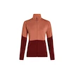 Felpa da donna Icebreaker Merino 400 RealFleece Descender LS Z Cedar Wood/Port/Cb