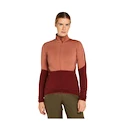 Felpa da donna Icebreaker Merino 400 RealFleece Descender LS Z Cedar Wood/Port/Cb