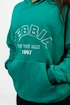 Felpa da donna Nebbia  Branded Oversized Hoodie green