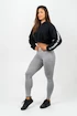 Felpa da donna Nebbia  Cropped Zip-Up Hoodie black