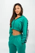 Felpa da donna Nebbia  Cropped Zip-Up Hoodie green