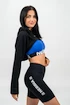 Felpa da donna Nebbia  Designer Cropped Hoodie black