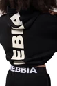 Felpa da donna Nebbia  Loose Fit Crop Hoodie black