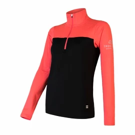 Felpa da donna Sensor Coolmax Thermo zip black