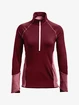 Felpa da donna Under Armour  ColdGear 1/2 Zip-RED