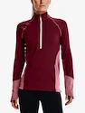 Felpa da donna Under Armour  ColdGear 1/2 Zip-RED