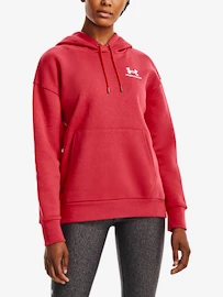 Felpa da donna Under Armour Essential Fleece Hoodie-RED