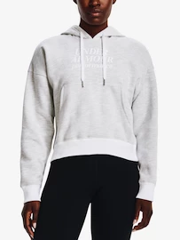 Felpa da donna Under Armour Essential Script Hoodie-WHT