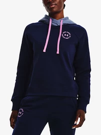 Felpa da donna Under Armour Rival Fleece CB Hoodie-NVY