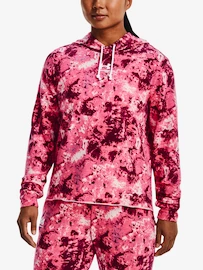 Felpa da donna Under Armour Rival Terry Print Hoodie-PNK