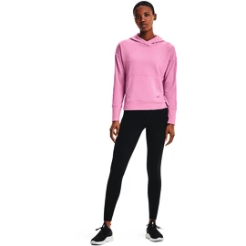 Felpa da donna Under Armour Rival Terry Taped Hoodie Planet Pink