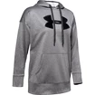 Felpa da donna Under Armour  Synthetic Fleece Chenille Logo PO Hooodie grey