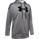 Felpa da donna Under Armour  Synthetic Fleece Chenille Logo PO Hooodie grey XS