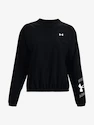 Felpa da donna Under Armour  Woven Storm Graphic Crew-BLK