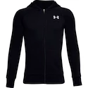 Felpa da ragazzo Under Armour  RIVAL COTTON FZ HOODIE black