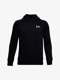 Felpa da ragazzo Under Armour RIVAL COTTON HOODIE black