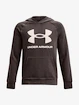 Felpa da ragazzo Under Armour  RIVAL FLEECE HOODIE-BRN XS