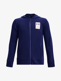 Felpa da ragazzo Under Armour Rival Terry FZ Hoodie-BLU