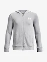 Felpa da ragazzo Under Armour  Rival Terry FZ Hoodie-GRY