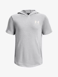 Felpa da ragazzo Under Armour Rival Terry SS Hoodie-GRY