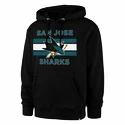 Felpa da uomo 47 Brand  NHL San Jose Sharks BURNSIDE Pullover Hood