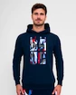 Felpa da uomo BIDI BADU  New York 2024 Logo Chill Hoody Dark Blue/Red