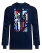 Felpa da uomo BIDI BADU  New York 2024 Logo Chill Hoody Dark Blue/Red