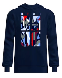 Felpa da uomo BIDI BADU New York 2024 Logo Chill Hoody Dark Blue/Red