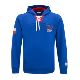 Felpa da uomo CCM FLAG HOODIE TEAM CZECH Collegiate Royal