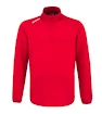 Felpa da uomo CCM  LOCKER ROOM FLEECE 1/4 ZIP Red L