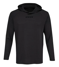 Felpa da uomo CCM LS Premium Training Hoodie Black