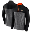 Felpa da uomo Fanatics Iconic Defender 1/4 Zip Mens Iconic Defender 1/4 Zip Anaheim Ducks L